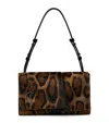 Christian Louboutin Baggy Small Gathered Leopard-print Calf Hair Shoulder Bag In Brown