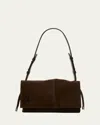 Christian Louboutin Baggy Small Shoulder Bag In Suede