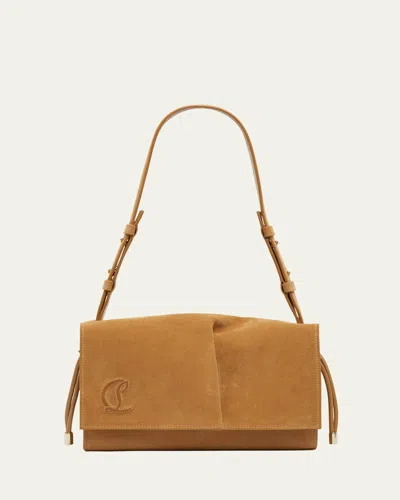 Christian Louboutin Baggy Small Shoulder Bag In Suede