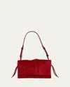 Christian Louboutin Baggy Small Shoulder Bag In Suede