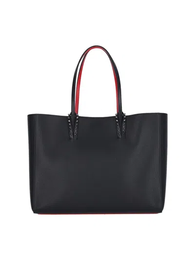 Christian Louboutin Cabata Large Leather Tote In Black