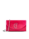 Christian Louboutin Loubi52 Clutch Bag In Patent Perle Leather In Pink