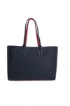 Christian Louboutin Cabata Small Shopping Bag In Blue