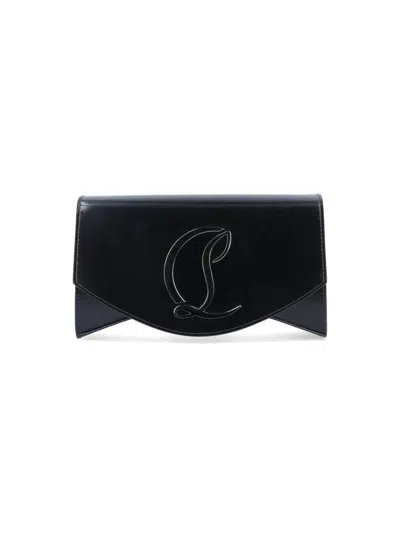 Christian Louboutin Loubi54 Large Leather Crossbody In Black