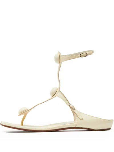 Pre-owned Christian Louboutin Ball-embellished Flat Sandals
