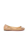 Christian Louboutin Ballerina Gloriana In Paint Beige  In Neutral