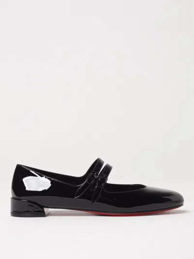 Christian Louboutin Women Miss Jane Patent Leather Ballets In Black