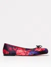 Christian Louboutin Mamadrague Bow-detailed Floral-print Satin-crepe Ballet Flats In Multicolor