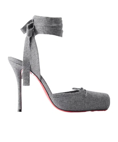 Christian Louboutin Cassia 100 Flannel Ballerina Pumps In Multi