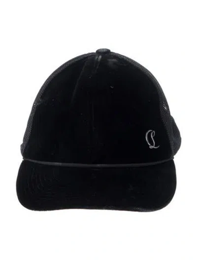 Pre-owned Christian Louboutin Baseball Hat In Black