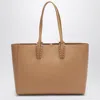Christian Louboutin Beige Leather Cabata Small Tote Bag Women In Neutral