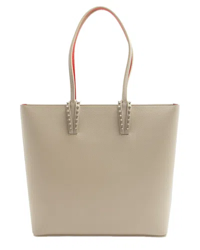Christian Louboutin Beige Leather Cabata N/s Tote (authentic Pre-loved) In Neutral