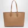 Christian Louboutin Beige Leather Cabata Small Tote Bag Women In Neutral