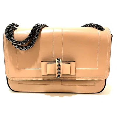 Pre-owned Christian Louboutin Beige Leather Shoulder Bag ()