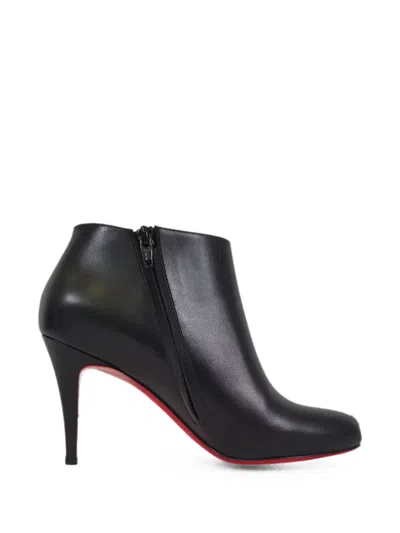 Pre-owned Christian Louboutin Belle 85 Ankle Boots In Black