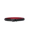 Christian Louboutin Loubispikes Belt In Black