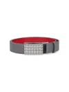Christian Louboutin Funky Studs Belt In Gray