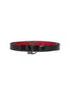 Christian Louboutin Stud Detailed Buckled Belt In Black
