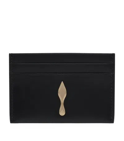 Christian Louboutin Bettina Calfskin Card Holder In Black