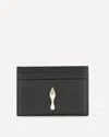 Christian Louboutin Bettina Leather Card Holder In Black