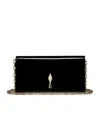 Christian Louboutin Bettina Patent Leather Clutch In Black