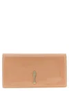Christian Louboutin Bettina Clutch Pink In Brown