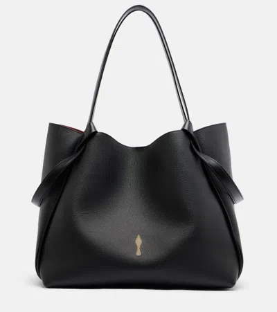 Christian Louboutin Bettina Large Leather Tote Bag In Black