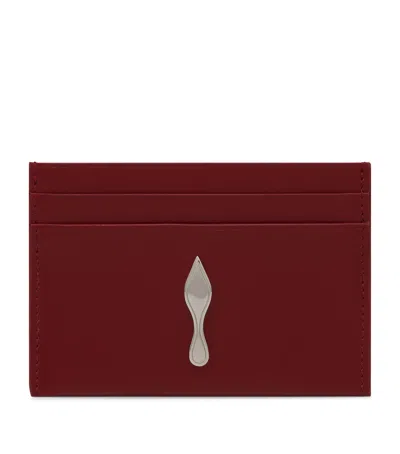 Christian Louboutin Bettina Leather Card Holder In Red