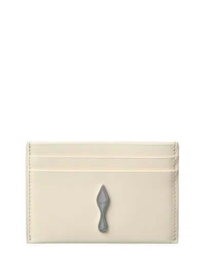 Christian Louboutin Bettina Leather Card Holder In White
