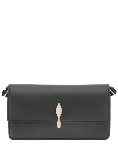 Christian Louboutin Bettina Leather Chain Wallet In Black