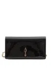 Christian Louboutin Rectangular Patent Clutch Featuring Chain Strap