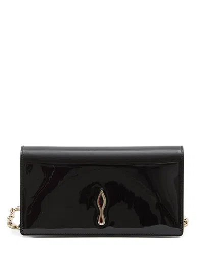 Christian Louboutin Bettina Leather Clutch In Black