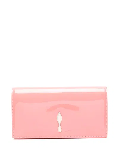 Christian Louboutin Bettina Leather Clutch In Pink