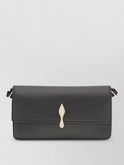 Christian Louboutin Bettina Leather Chain Wallet In Purple