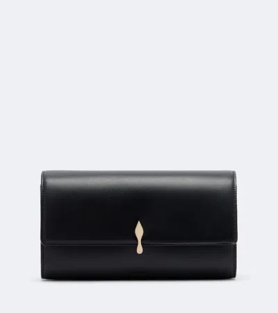 Christian Louboutin Bettina Leather Wallet On Chain In Black