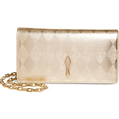 CHRISTIAN LOUBOUTIN CHRISTIAN LOUBOUTIN BETTINA METALLIC LEATHER CLUTCH