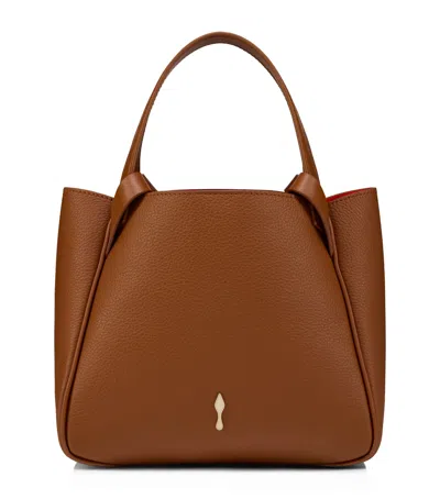 Christian Louboutin Bettina Mini Leather Tote Bag In Brown