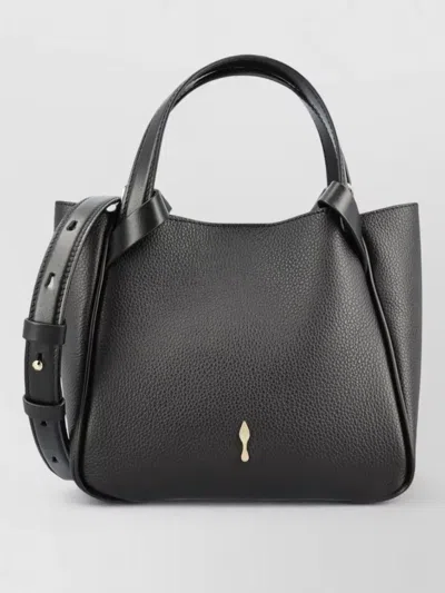 Christian Louboutin Bettina Mini Shoulder Tote Bag Leather In Black
