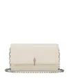 Christian Louboutin Bettina Nappa Leather Chain Wallet In White