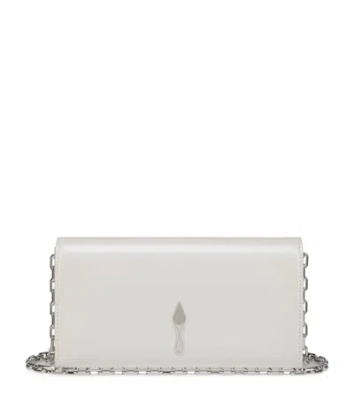 Christian Louboutin Bettina Nappa Leather Clutch Bag In White