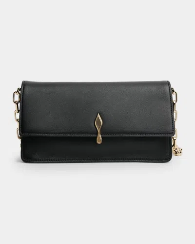 Christian Louboutin Bettina Nappa Leather Crossbody Bag In Black