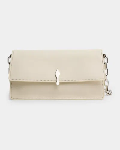 Christian Louboutin Bettina Nappa Leather Crossbody Bag In Neutral