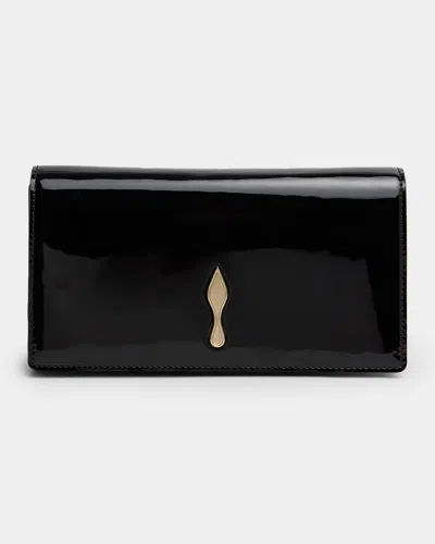 CHRISTIAN LOUBOUTIN BETTINA PATENT LEATHER CLUTCH BAG