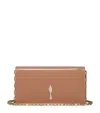 Christian Louboutin Bettina Patent Leather Clutch Bag In Brown