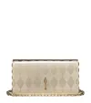 Christian Louboutin Bettina Patent Leather Clutch Bag In Neutral