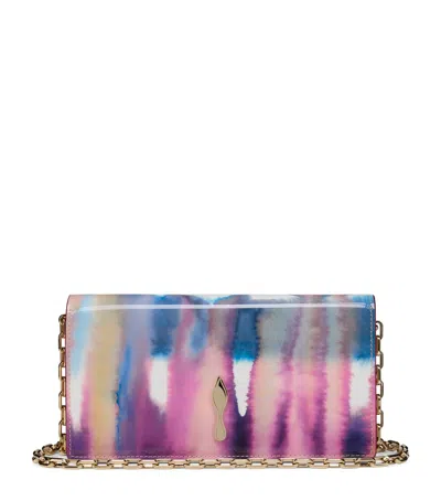 Christian Louboutin Bettina Patent Leather Clutch Bag In Multi