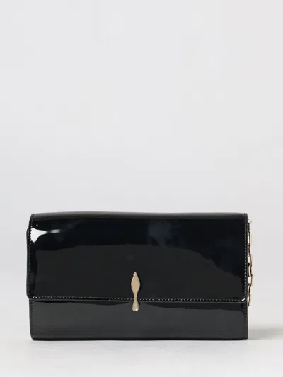 Christian Louboutin Bettina Patent Leather Wallet On Chain Mini Bag In Black
