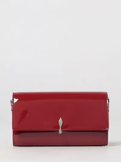 Christian Louboutin Bettina Patent Leather Wallet On Chain Mini Bag In Red