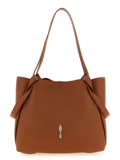 Christian Louboutin Bettina Shoulder Bag In Tan