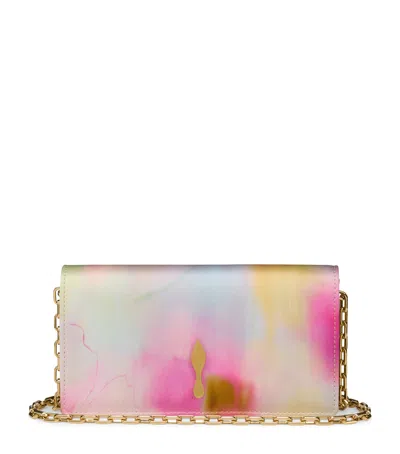 Christian Louboutin Bettina Silk Clutch Bag In Multi